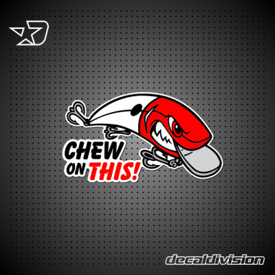 Chew on this lure sticker Chew on this lure sticker